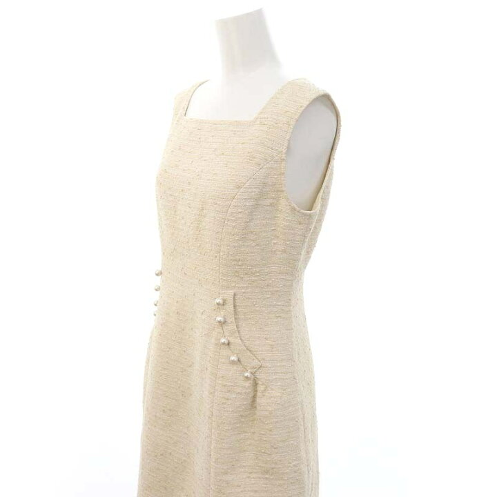 楽天市場】【中古】ルネ Rene × TISSUE ツイードワンピース 膝丈  