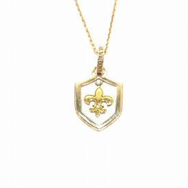 【中古】ロイヤルオーダー ROYAL ORDER ネックレス ペンダント K10 FDL 百合の紋章モチーフ イエローゴールド /YI31 レディース 【ベクトル 古着】 240308