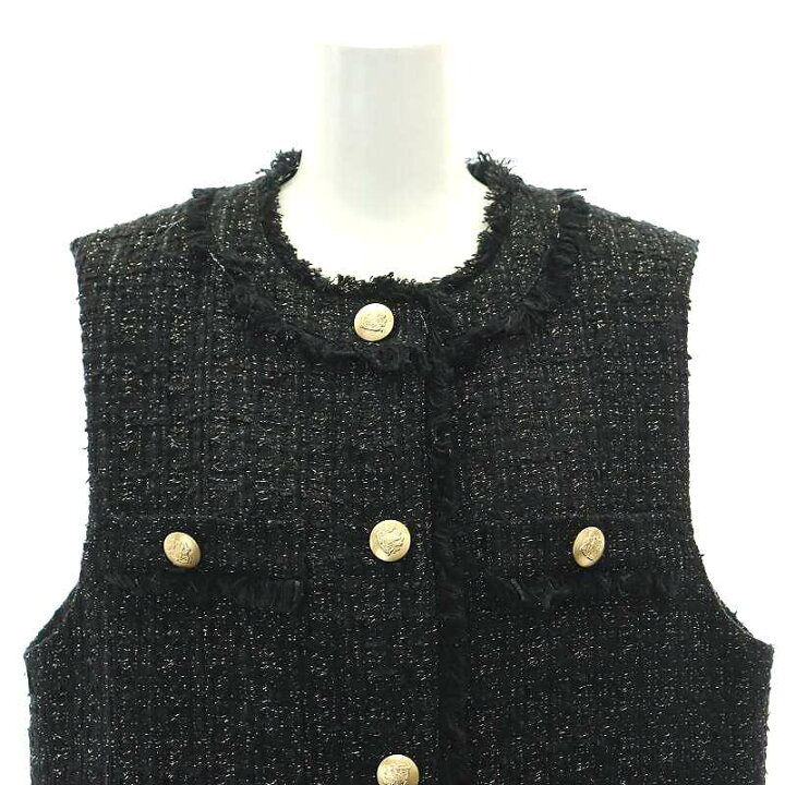 楽天市場】【中古】ジャスグリッティー JUSGLITTY 23SS ツイード ジレ 