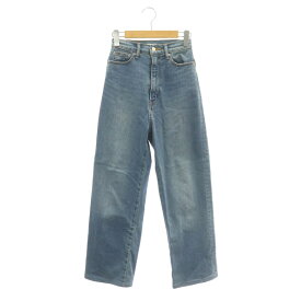 【中古】スライ SLY JEANS 22AW M.C HW STRAIGHT PT-C デニムパンツ ジーンズ ストレート ハイウエスト ストレッチ 0 青 ブルー /MY ■OS レディース 【ベクトル 古着】 240328