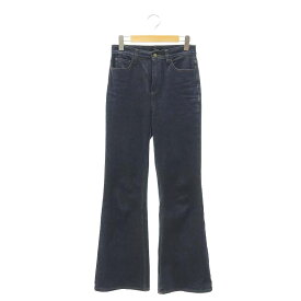 【中古】セオリー theory 23AW Classic ST Denim Demitria D HW Gh デニムパンツ ジーンズ ストレート 24 S 紺 ネイビー /AT ■OS レディース 【ベクトル 古着】 240327