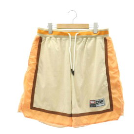 【中古】ディアスポラスケートボード DIASPORA SKATEBOARDS 23SS DSP US Game Shorts ショーツ ショートパンツ ハーフパンツ S-M ベージュ オレンジ /DF ■OS ■SH レディース 【ベクトル 古着】 240409