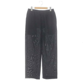 【中古】マーカ marka 22SS SIDE PIPING EASY PANTS イージー パンツ ワイドパンツ 1 黒 ブラック /DF ■OS ■AD メンズ 【ベクトル 古着】 240412