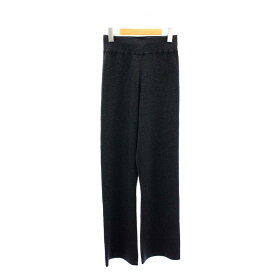 【中古】未使用品 エーピーストゥディオ AP STUDIO アパルトモン WOOL RIB PT パンツ ストレート イージー ウール 036 グレー /MI ■OS レディース 【ベクトル 古着】 240521