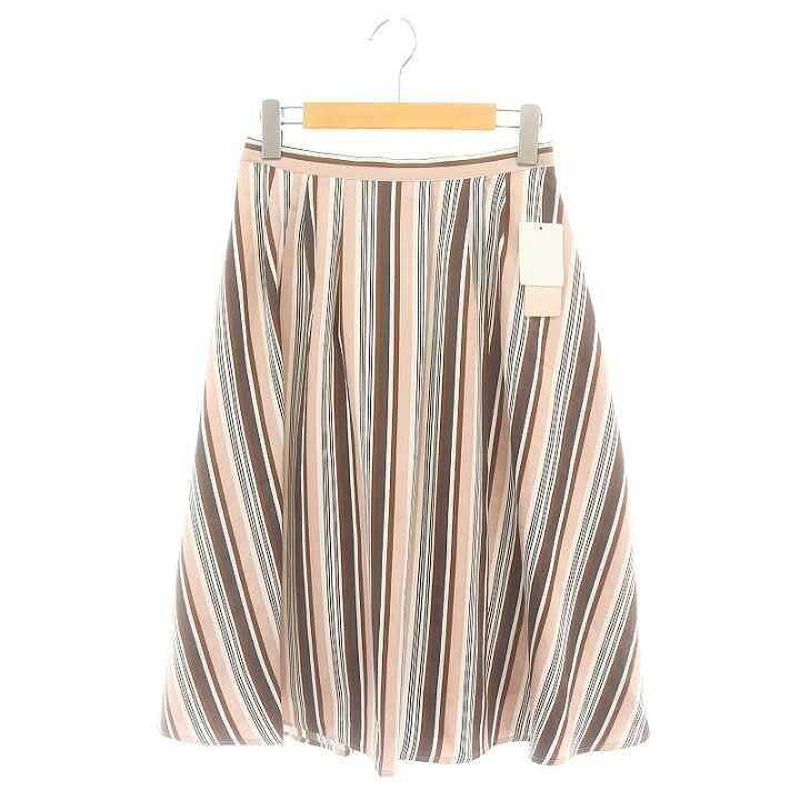 楽天市場】【中古】未使用品 ストラ Stola. ストライプフレアスカート  