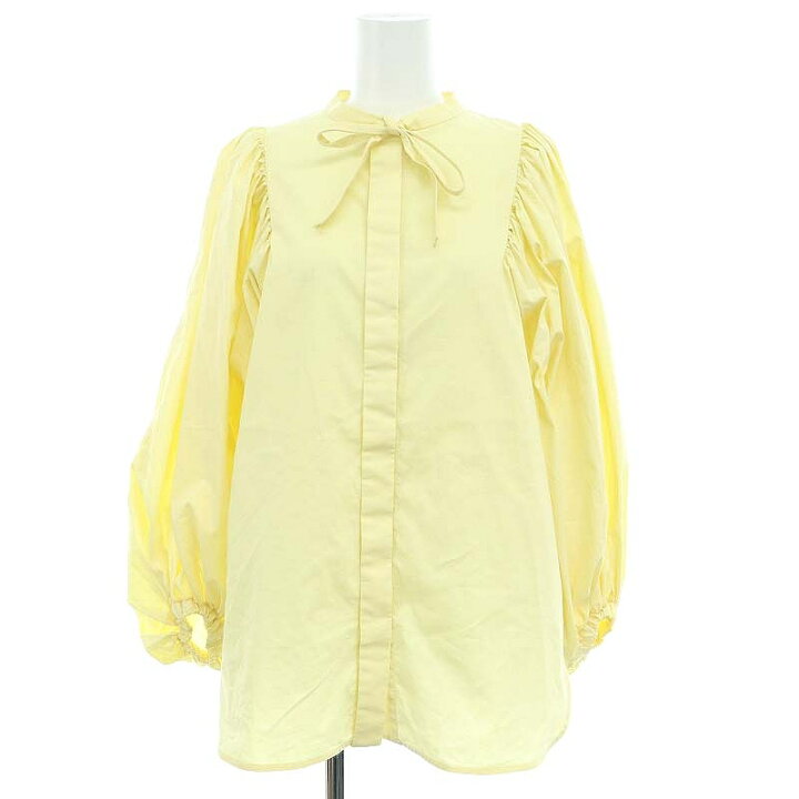 楽天市場】【中古】ヨリ yori リボンパフスリーブブラウス シャツ プル 