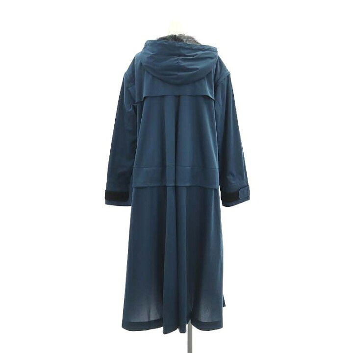 Mサイズ 新品 ダンスキン ロングコート 青 ストレッチ DEAR321302 
