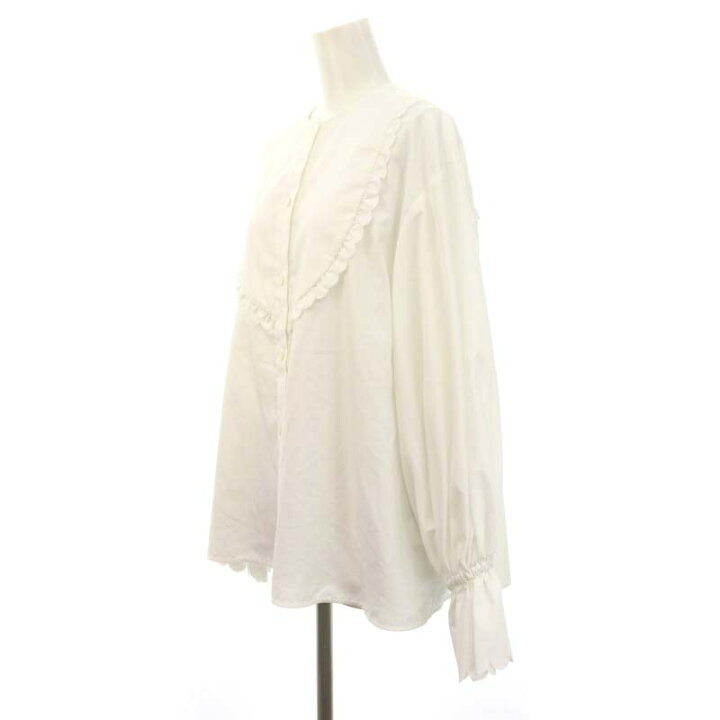 楽天市場】【中古】ヨリ yori 22AW スカラップカットワークブラウス 