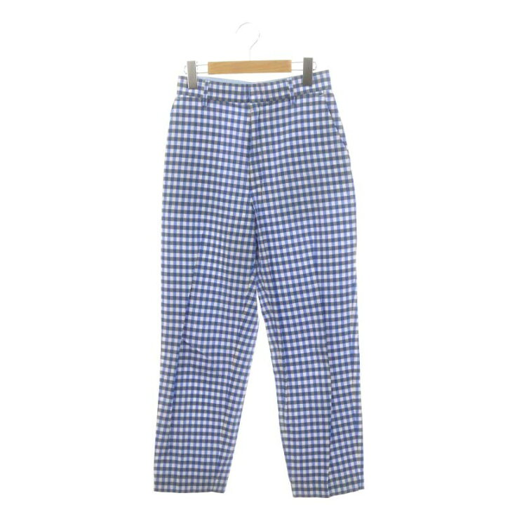楽天市場】【中古】ヨリ yori コットン チェックパンツ テーパード  
