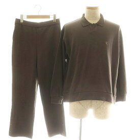 【中古】未使用品 フートウキョウ Foo Tokyo タグ付き 23AW 上下2点セット オーガニックコットン スウェットシャツ スウェットパンツ パジャマ ルームウェア M チャコールブラウン /KO ■OS メンズ 【ベクトル 古着】 250110
