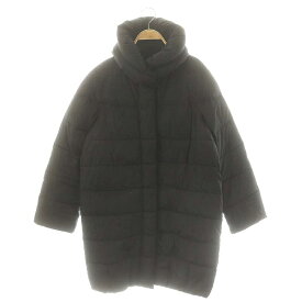 【中古】サンドロフェローネ SANDRO FERRONE 中綿パデットロングコート アウター M ブラック /DF ■OS ■SH レディース 【ベクトル 古着】 250214