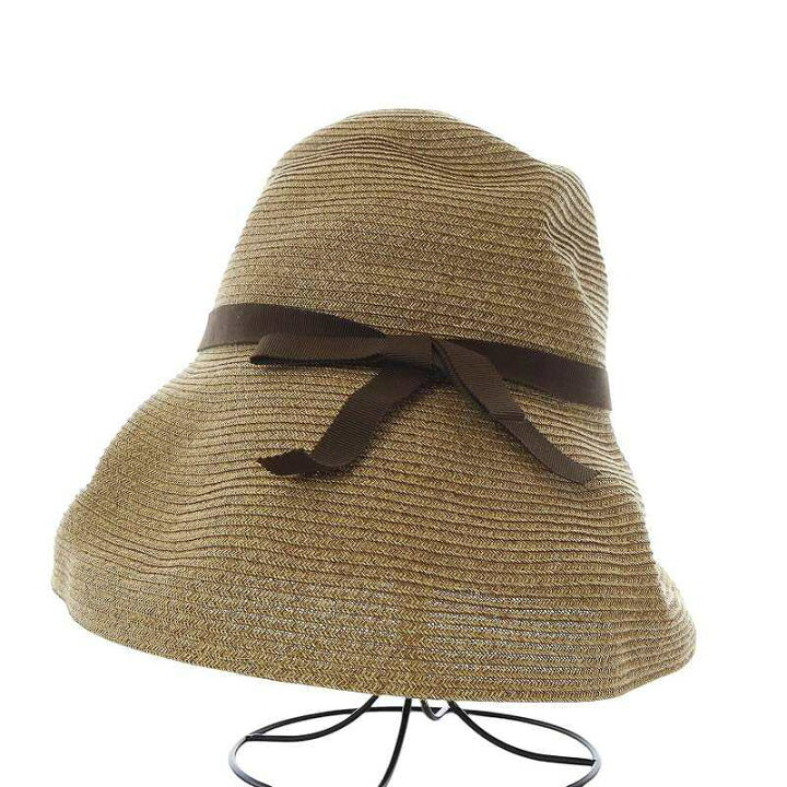 マチュアーハ ペーパーハット 麦わら帽子 つば広 日本製 ブランド  