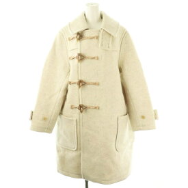 【中古】フミカ ウチダ FUMIKA_UCHIDA MELTON DUFFLE COAT コート ダッフル ウール 36 アイボリー /MI ■OS レディース 【ベクトル 古着】 250710