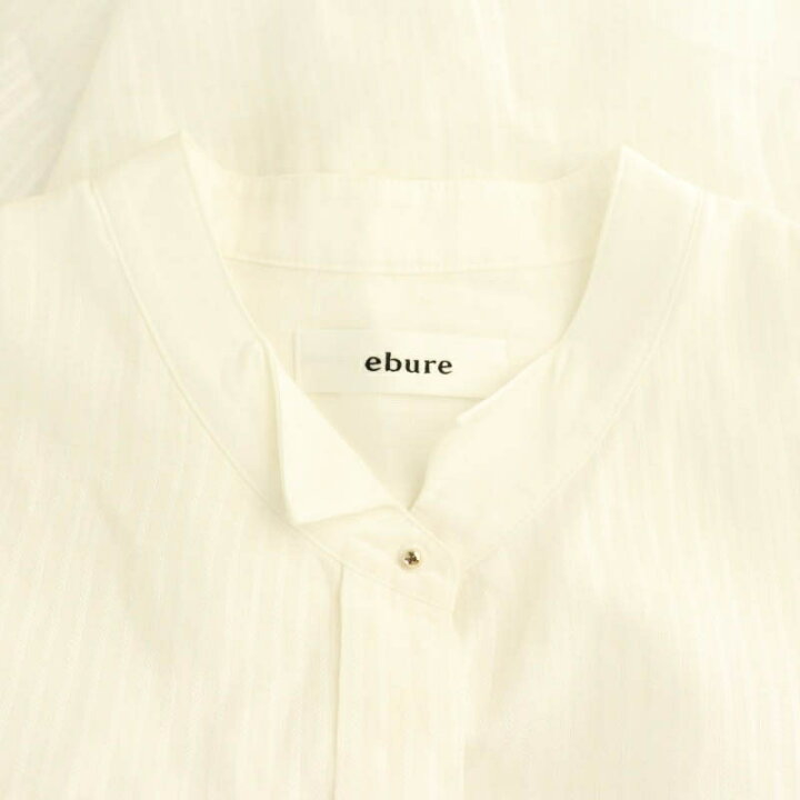 楽天市場】【中古】エブール ebure リュクスリネンストライプシャツ 