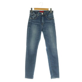 【中古】レッドカード RED CARD ANNIVERSARY ハイライズテーパードデニムパンツ ジーンズ ストレッチ 22 ブルー /MY ■OS ■SH レディース 【ベクトル 古着】 251028