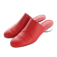 【中古】サルヴァトーレフェラガモ Salvatore Ferragamo ミュール サンダル ミラーヒール レザー 5.5 23.…