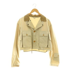 【中古】未使用品 フミカ ウチダ FUMIKA_UCHIDA 25AW POPLIN SHORT JACKET ジャケット 36 ベージュ /CX ■OS レディース 【ベクトル 古着】 260109