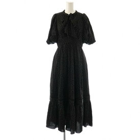【中古】ハーリップトゥ Her lip to Polka-Dot Open Shoulder Dress ドレス ワンピース ドット S 黒 白 /CX ■OS レディース 【ベクトル 古着】 260211