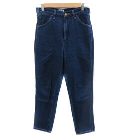 【中古】ローリーズファーム LOWRYS FARM × ラングラー WRANGLER デニムパンツ ジーンズ テーパードパンツ アンクル丈 S インディゴブルー /YK18 レディース 【ベクトル 古着】 231115