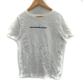 【中古】ココディール COCO DEAL Tシャツ カットソー 半袖 ラウンドネック 刺繍 2 白 ホワイト /SM35 レディース 【ベクトル 古着】 240122