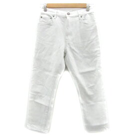 【中古】ニコアンド Niko and.. JEANS デニムパンツ ジーンズ テーパードパンツ アンクル丈 XS ホワイト 白 /YM15 ■MO レディース 【ベクトル 古着】 240313