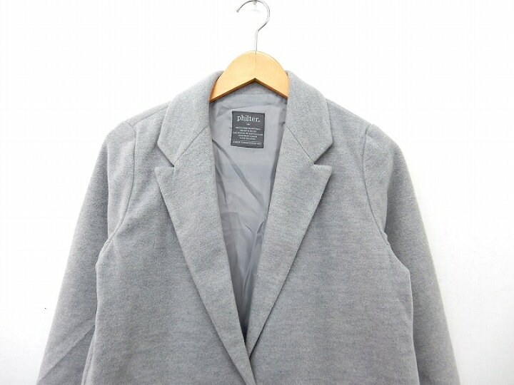 楽天市場 中古 フィルター Philter コート アウター チェスターコート ポケット 無地 シンプル M グレー St29 レディース ベクトル 古着 ブランド古着ベクトルプレミアム店 ブランド古着ベクトルプレミアム店