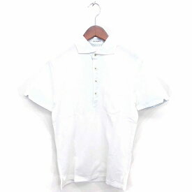 【中古】ボイコット BOYCOTT タグ付き ポロシャツ シャツ 総柄 半袖 2 M ホワイト 白 /TT6 メンズ 【ベクトル 古着】 220527