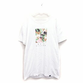 【中古】クイックシルバー QUIKSILVER 子供服 カットソー Tシャツ 半袖 コットン ロゴ 160 ホワイト 白 /KT42 キッズ 【ベクトル 古着】 230223