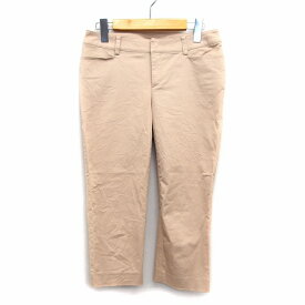 【中古】プロポーション ボディドレッシング PROPORTION BODY DRESSING クロップド パンツ チノパン テーパード ローライズ シンプル コットン 綿 3 ベージュ /HT34 レディース 【ベクトル 古着】 230426