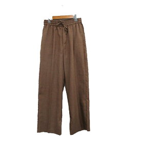 【中古】ニコアンド Niko and.. イージーパンツ ストレート センタープレス シンプル L ブラウン 茶 /KT13 レディース 【ベクトル 古着】 250612