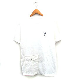 【中古】ピーナッツ PEANUTS Tシャツ カットソー 半袖 スヌーピー バックプリント ホワイト 白 /KT34 レディース 【ベクトル 古着】 250714