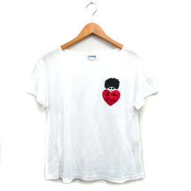 【中古】ホコモモラデシビラ Jocomomola de Sybilla Tシャツ カットソー 半袖 ワンポイント 40 ホワイト 白 /KT39 レディース 【ベクトル 古着】 250809
