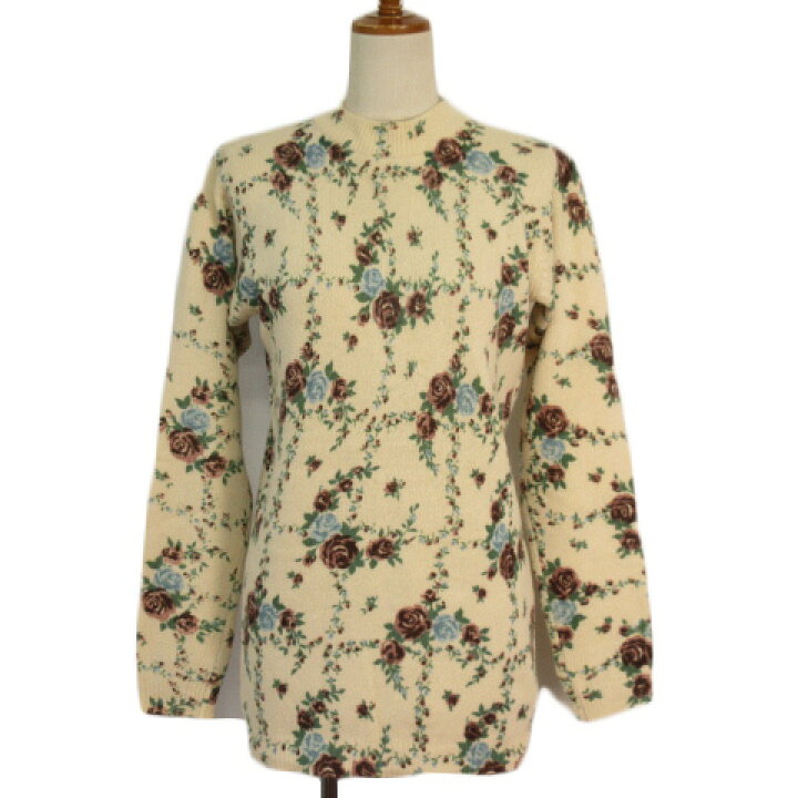 楽天市場】【中古】SUGAR NOUGAT シュガー ヌガー セーター ニット 花 