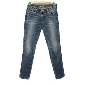 【中古】リーバイス Levi's パンツ ジーンズ デニム スキニー シンチバック 26 青 ブルー レディース 【ベクトル 古着】 240411