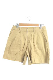 【中古】ノーリーズ Nolley's パンツ キュロット ショート タック ジップフライ 34 ベージュ /RI9 レディース 【ベクトル 古着】 181227 ブランド古着ベクトルプレミアム店