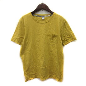 【中古】グラニフ graniph Tシャツ カットソー 半袖 S 黄色 イエロー /YI メンズ 【ベクトル 古着】 231026