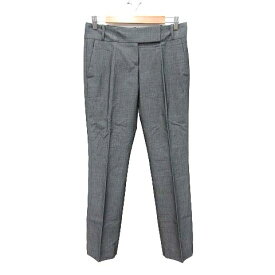 【中古】ヒューゴボス HUGO BOSS スラックスパンツ ロング ウール 36 黒 ブラック /CT ■MO メンズ 【ベクトル 古着】 240325