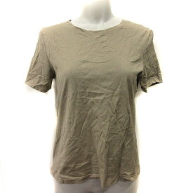 【中古】ザラ ZARA Tシャツ カットソー 半袖 緑 カーキ /YI レディース 【ベクトル 古着】 240326