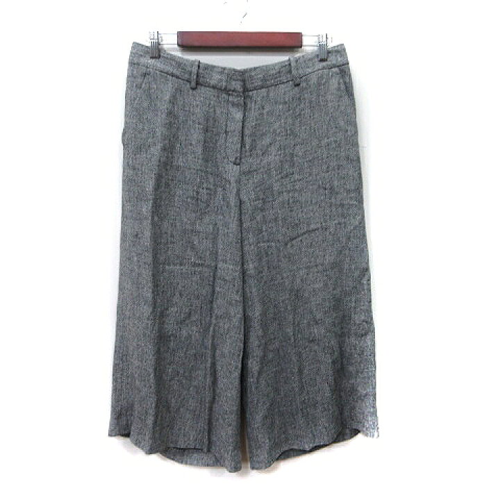 楽天市場】【中古】セオリー Theory ガウチョパンツ 麻 リネン 8 黒 