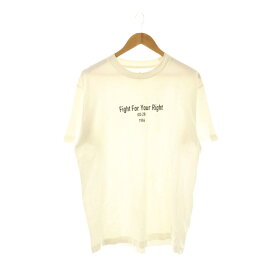 【中古】マウンテンリサーチ Mountain Research Tシャツ カットソー 半袖 XL オフホワイト ブラック /DO ■GY53 メンズ 【ベクトル 古着】 251010