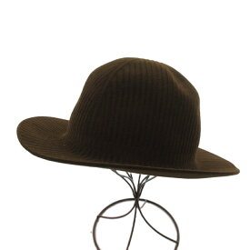 【中古】ボルサリーノ Borsalino ソフト帽 帽子 ハット メルトン リアルファー フェルト 58 M 茶 ブラウン /JS ■GY53 メンズ 【ベクトル 古着】 251213