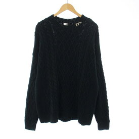 【中古】キスニューヨークシティ KITH NYC Gramercy Cable Mock Neck ケーブル モックネック セーター ニット プルオーバー 長袖 XL 緑 グリーン KH2565 /KH ☆AA★ メンズ 【ベクトル 古着】 240925