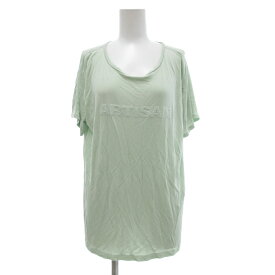 【中古】アルチザン ARTISAN Tシャツ カットソー 半袖 ロゴ 絹 シルク 9 緑 グリーン /JS レディース 【ベクトル 古着】 250808