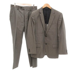 【中古】ダナキャランニューヨーク DKNY スーツ セットアップ シングル ジャケット パンツ シルク混 38 グレー /JS メンズ 【ベクトル 古着】 250819