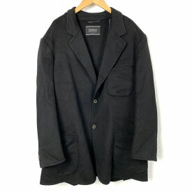 【中古】カマンタ l'uomo KAMNTA ロロピアーナ Loro Piana カシミヤ100% ジャケット 上着 長袖 黒 ブラック 52 XL相当 メンズ 【ベクトル 古着】 240315