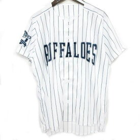 【中古】未使用品 オリックス バファローズ ORIX Buffaloes ファンクラブ ユニフォーム ストライプ M 白 ホワイト メンズ 【ベクトル 古着】 240130