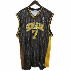 【中古】NBA インディアナ ペイサーズ PACERS ＃7 ジャーメイン オニール reebok リーボック製 ユニフォーム パープル系 XL ■WY3 メンズ 【ベクトル 古着】 240412