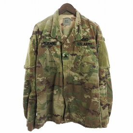 【中古】U.S.ARMY MCLEMORE ミリタリージャケット フィールドジャケット リップストップ カモフラ 迷彩 カーキ M メンズ 【ベクトル 古着】 240521