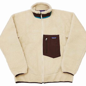 【中古】パタゴニア Patagonia Classic Retro X Jacket クラシックレトロX ボアフリースジャケット アウトドア 23055 アイボリー M 0218 メンズ 【ベクトル 古着】 240228