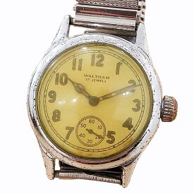 【中古】ウォルサム 17石 WALTHAM USA 17 JEWELS スモセコ 手巻き 腕時計 ウォッチ アナログ ラウンド ヴィンテージ シルバーカラー 稼働品 0519 メンズ 【ベクトル 古着】 240524